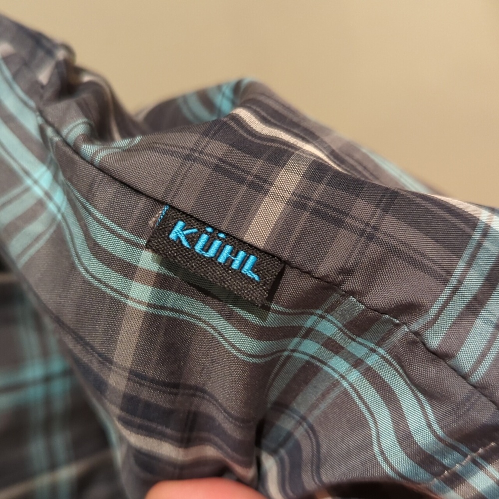 Kuhl Men's Response Shirt XXL Eluxor Button Down Plaid Gorpcore - Picture 5 of 11